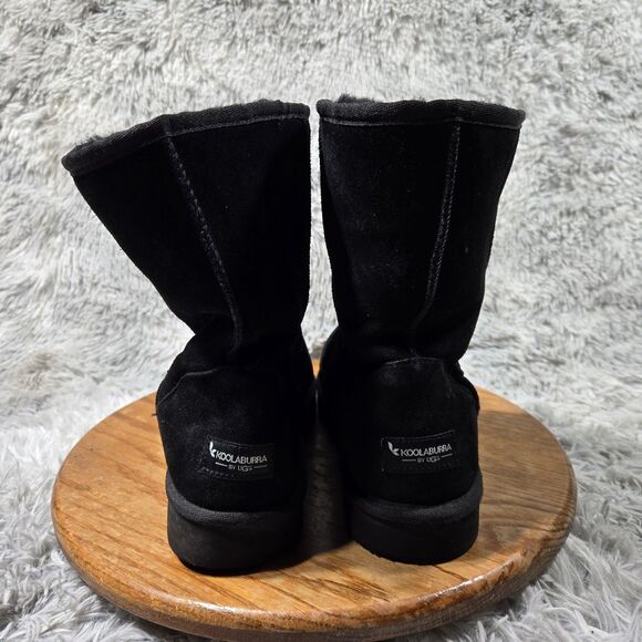 Koolaburra by UGG Koola Short Womens 11W Black Suede Leather Ankle Boots 1017090 - Picture 4 of 9